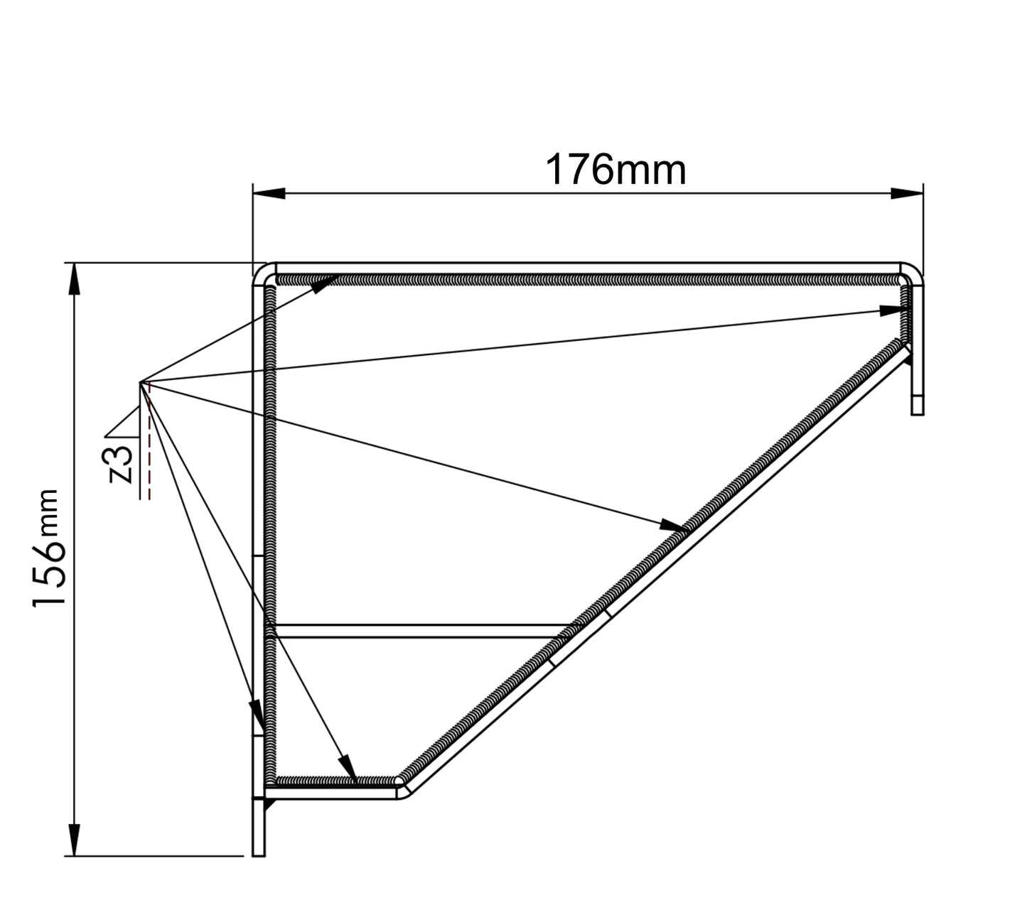 MP 125mm Rear Flue Vertical Extension - Version 2