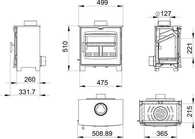 Chadwick 5 Ecodesign Freestanding Stove