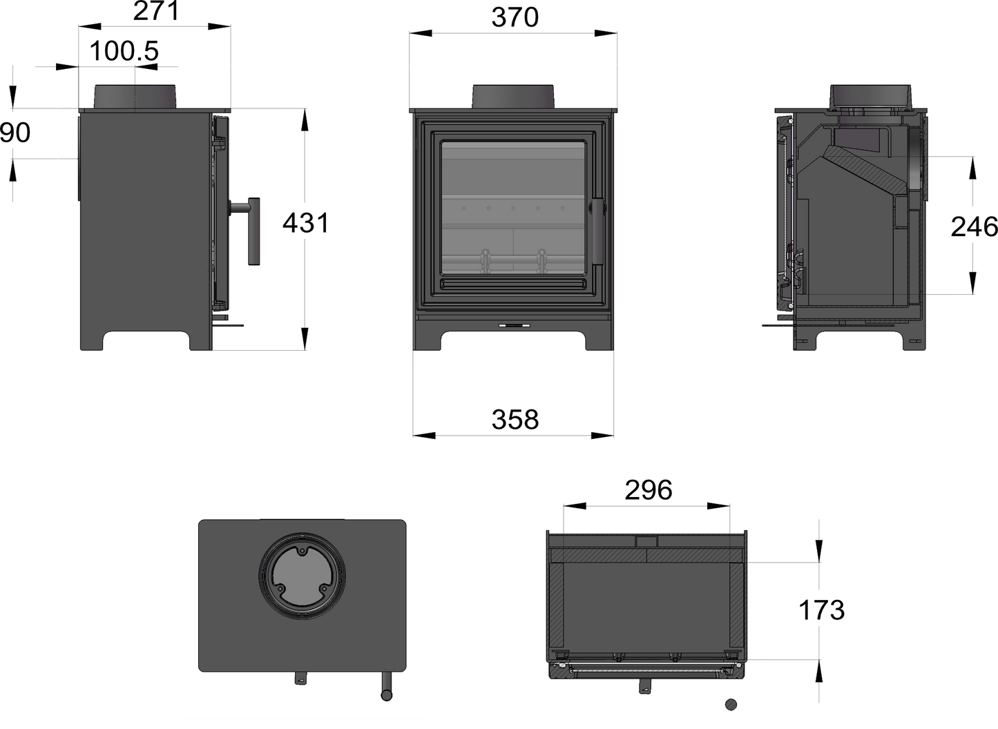 Pankhurst Small Ecodesign Stove