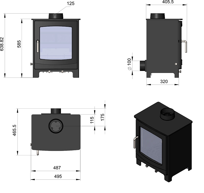 Turing 5X Ecodesign Stove