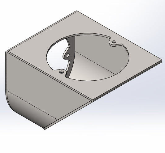 MP 125mm Rear Flue Vertical Extension - Version 2