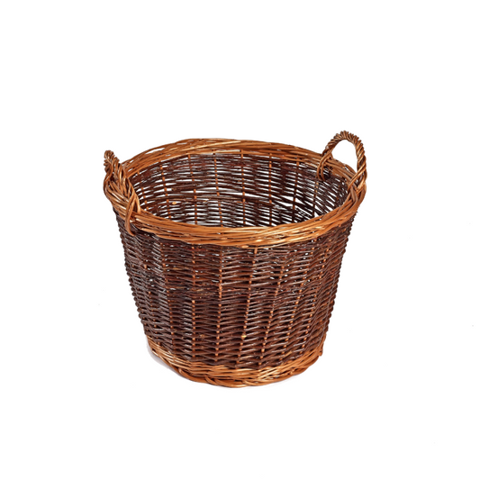 Buff Traditional Wicker Basket
