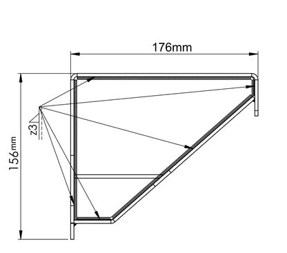 MP 125mm Rear Flue Vertical Extension - Version 2