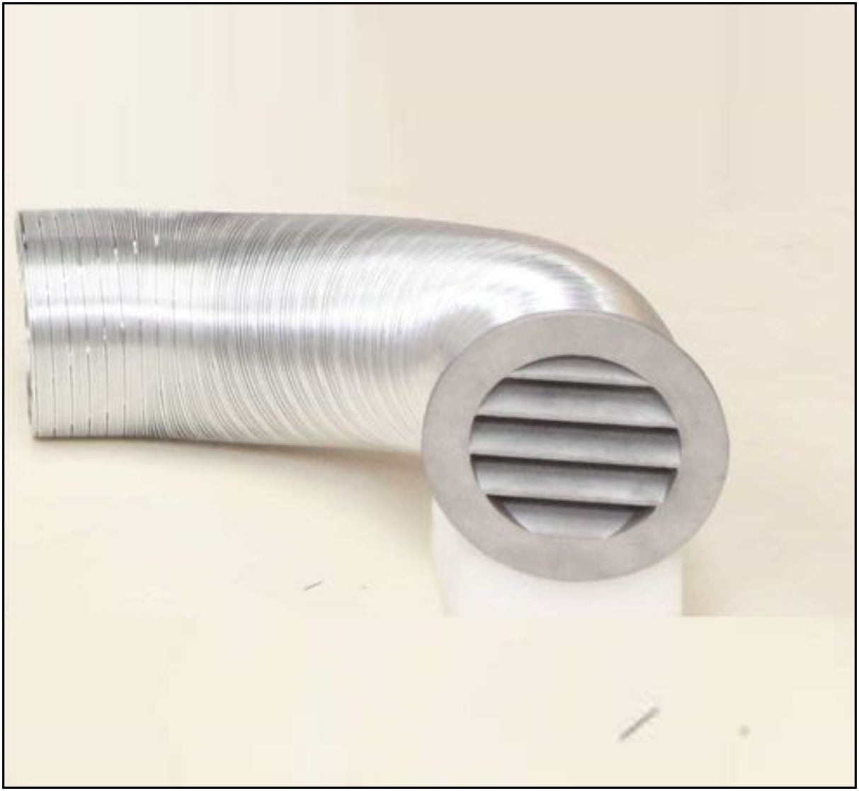 100mm Aluminium Grill External Duct Kit