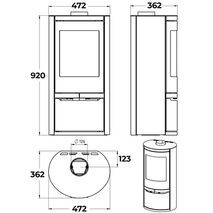 Ovale Low with door