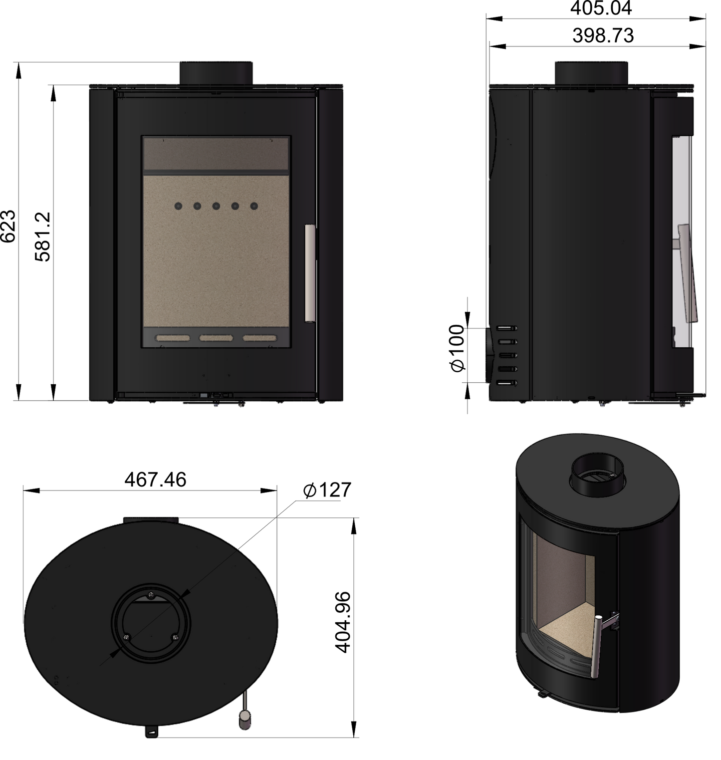 Charlton EcoDesign Freestanding Stove