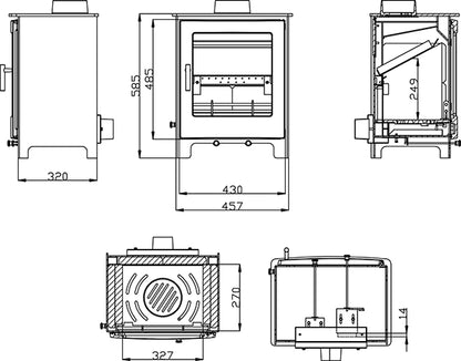 Lowry 5X Ecodesign Stove
