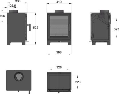 Pankhurst Medium 5kW Ecodesign Stove