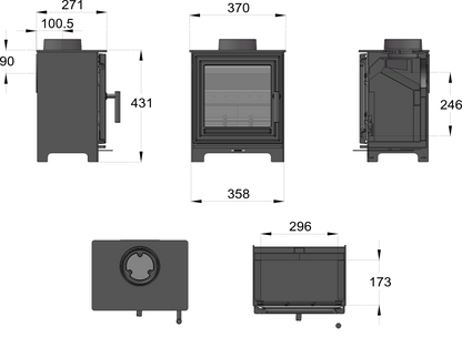 Pankhurst Small Ecodesign Stove